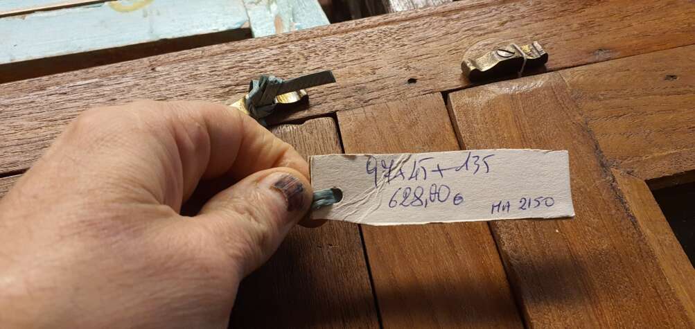 Vetrinetta semplice squadrata in teak - immagine 3