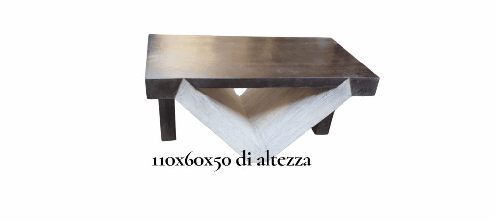 Tavolino in teak scuro moderno - immagine 6