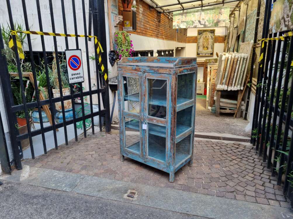 Vetrinetta azzurra-blu con bordino - immagine 5