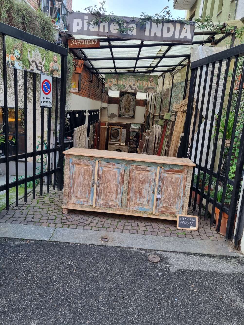 credenza shabby legno massello