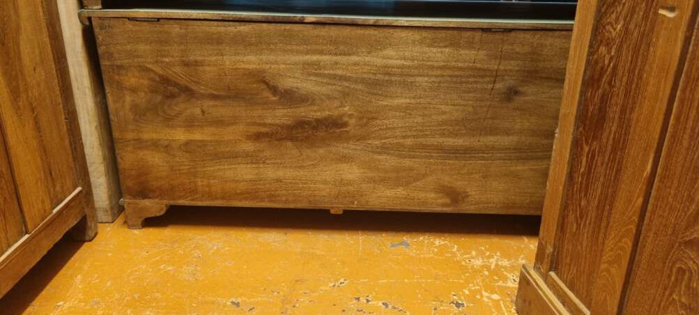 Baule  indiano in legno turchese - immagine 9