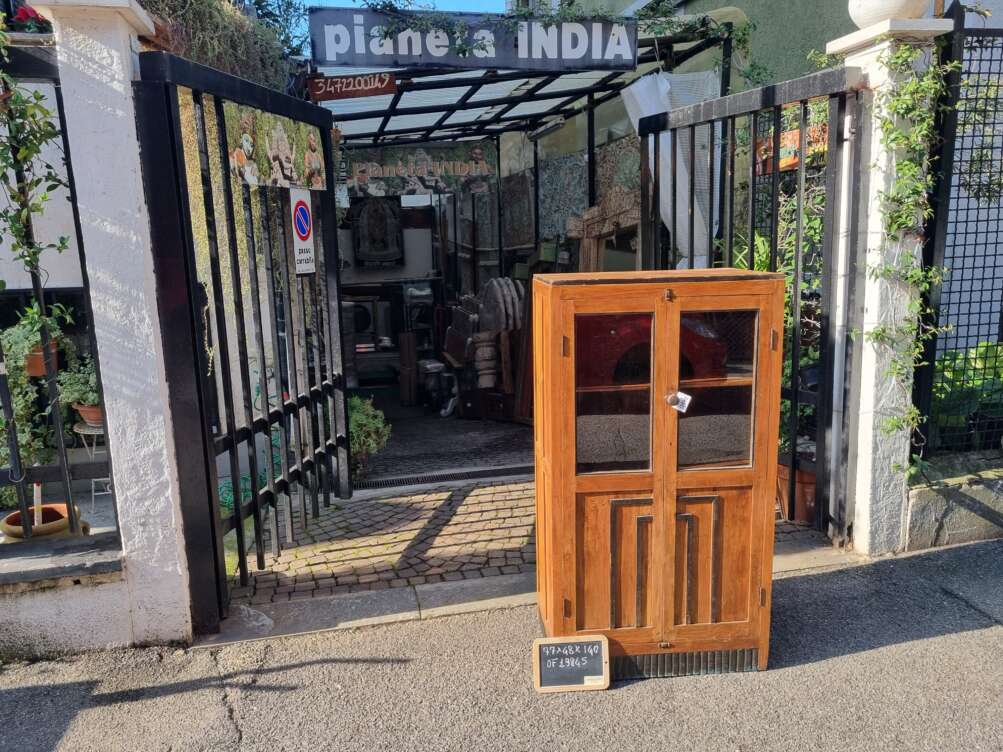 Vetrinetta in legno artigianale a due ante - immagine 6