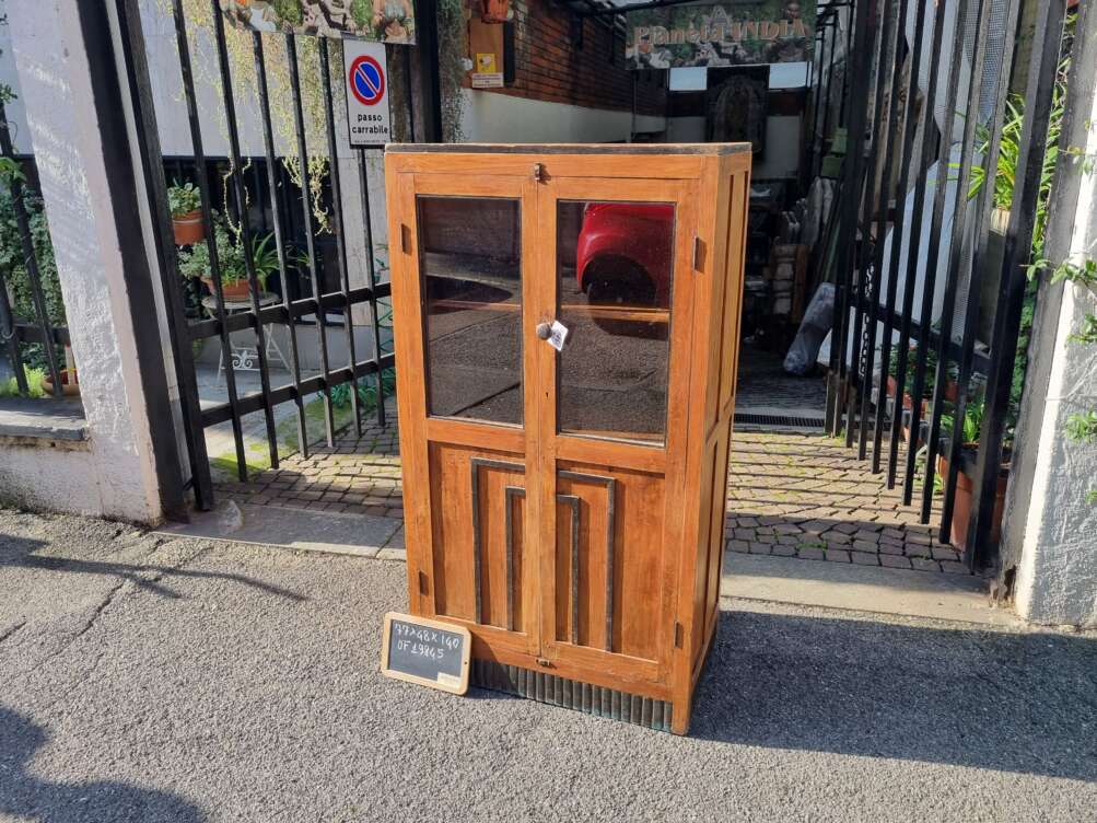 Vetrinetta in legno artigianale a due ante