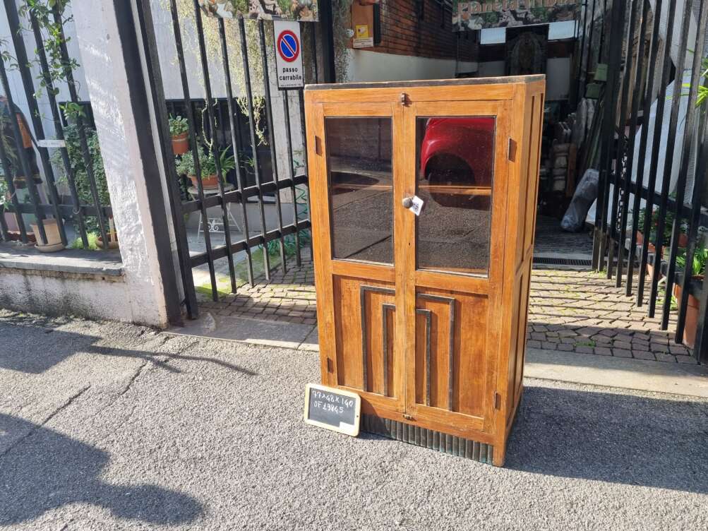 Vetrinetta in legno artigianale a due ante - immagine 4