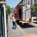 Anche con il transpallet