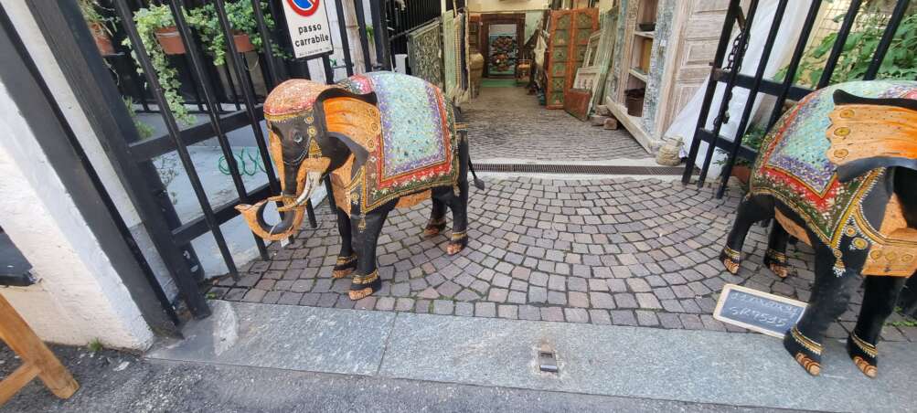 Elefante in ferro battuto per arredare