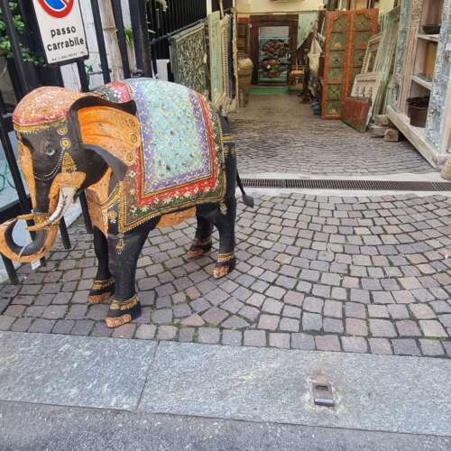Elefante in ferro battuto per arredare