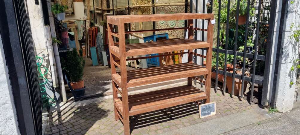 Scaffale in teak a 4 ripiani - immagine 6