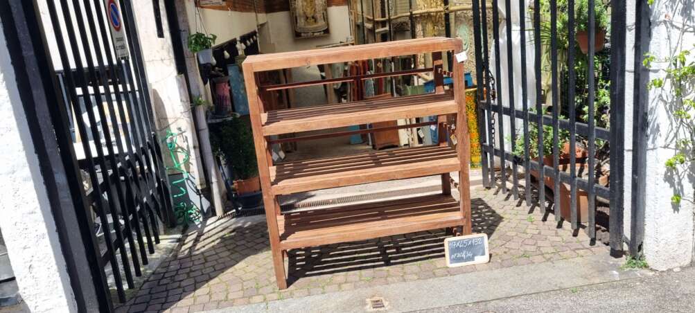 Scaffale in teak a 4 ripiani - immagine 3