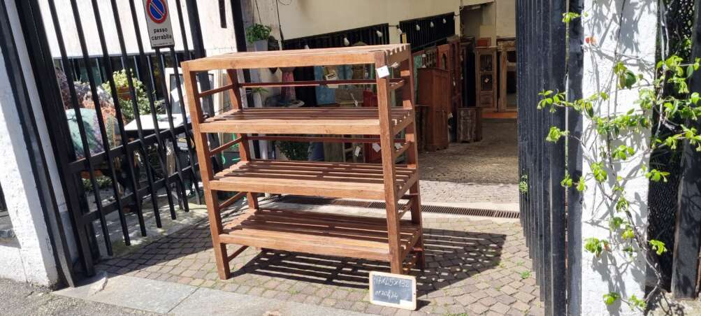Scaffale in teak a 4 ripiani - immagine 2