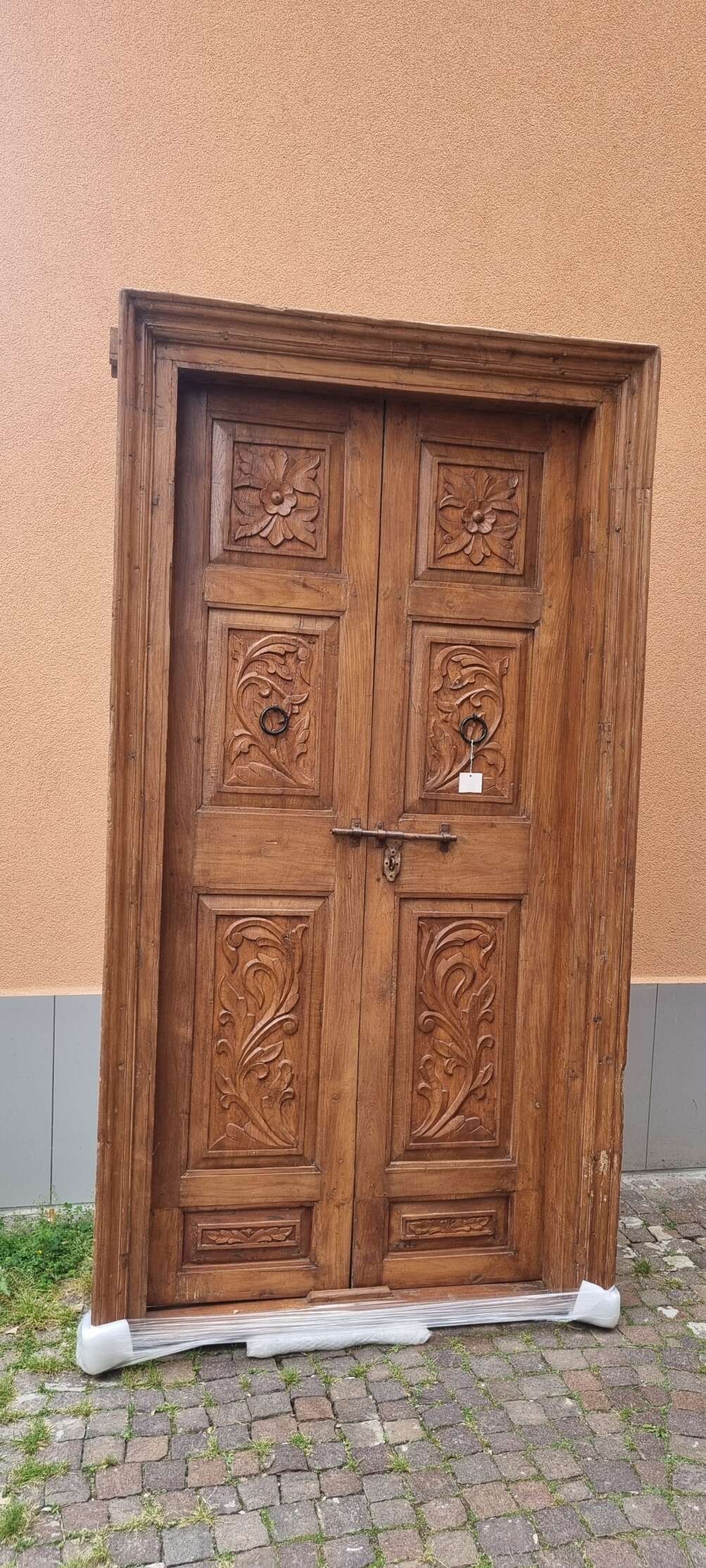 Porta indiana antica in teak - immagine 9