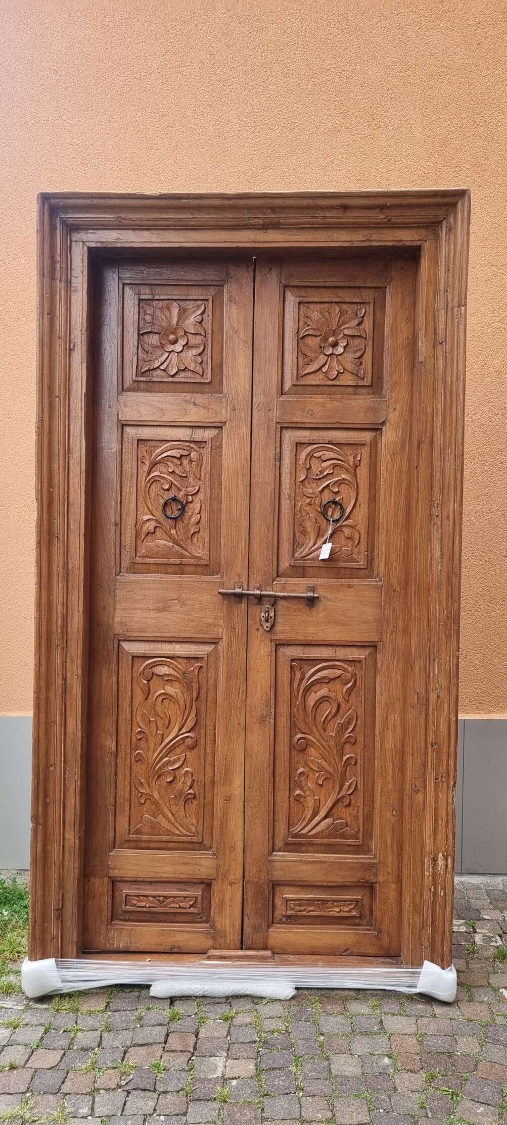 Porta indiana antica in teak - immagine 4