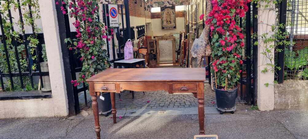 Scrivania indiana in teak - immagine 8