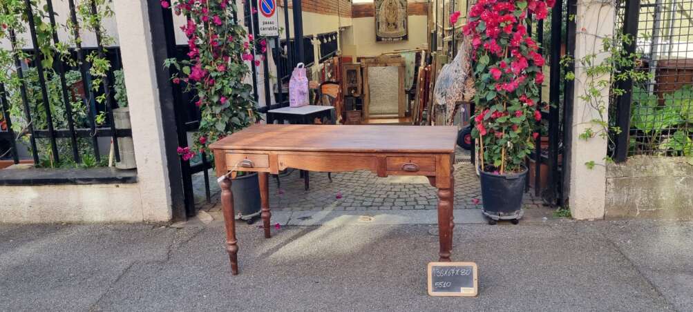 Scrivania indiana in teak - immagine 3
