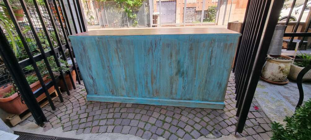 Credenza indiana floreale dipinta a mano - immagine 4