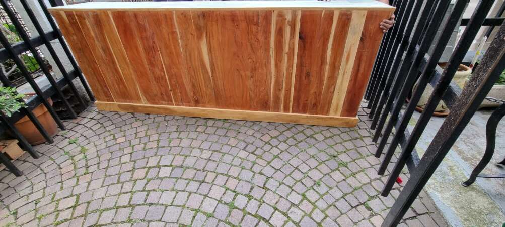 Credenza indiana shutter decapata a 3 ante - immagine 2