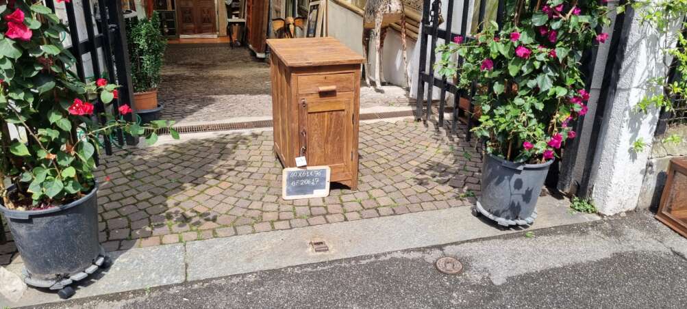 Mobile ad un'anta con cassetto in teak - immagine 15