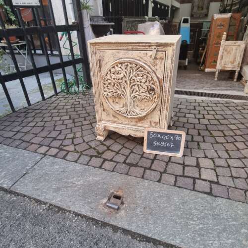 Comodino albero della vita shabby