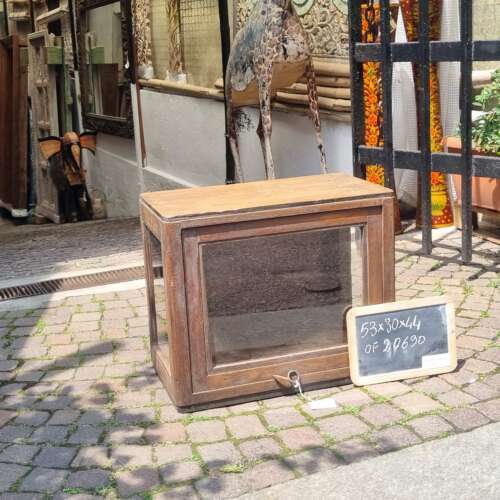 Mobiletto vetrinetta basso in teak