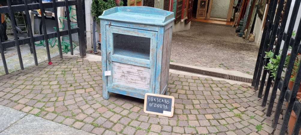 Mobiletto shabby azzurro