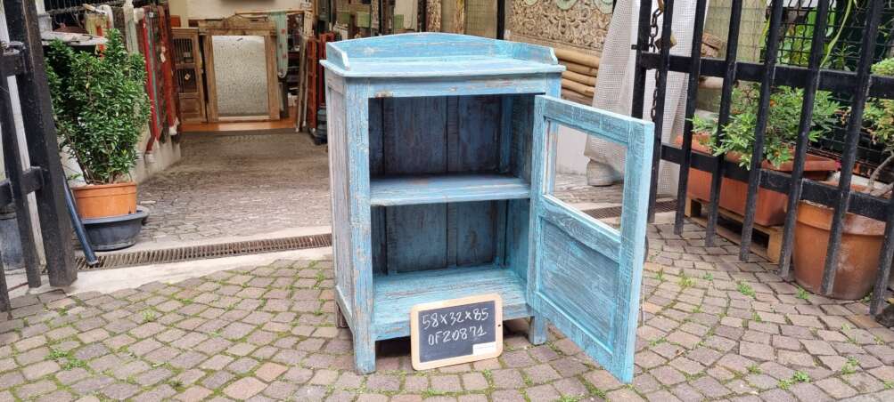 Mobiletto shabby azzurro - immagine 2