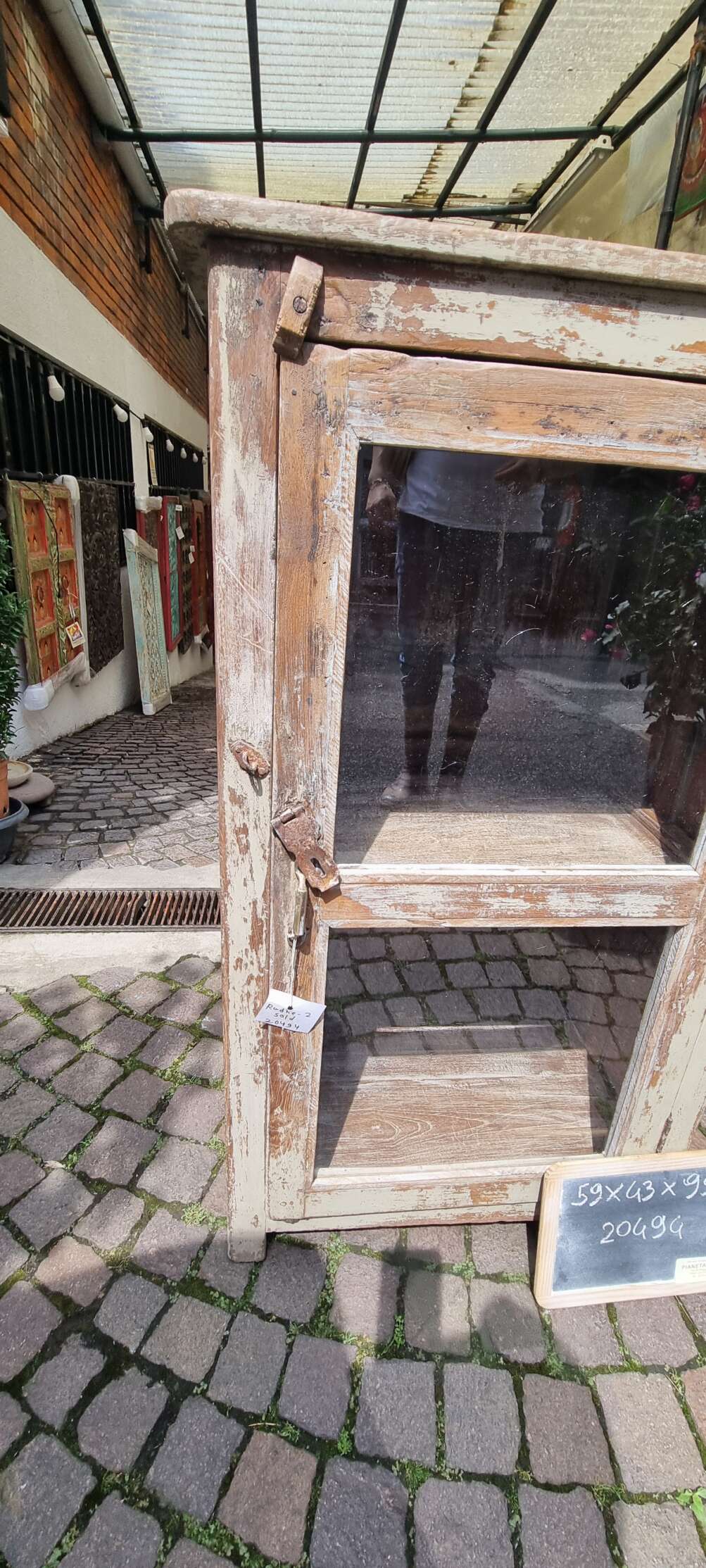 Mobiletto effetto invecchiato chiaro - immagine 12