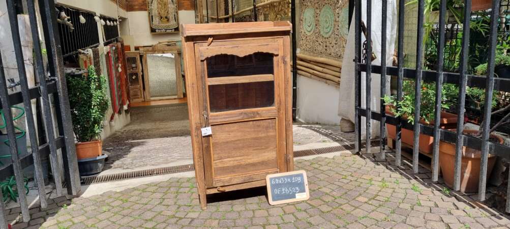 Mobiletto rustico a vetrina alta - immagine 10