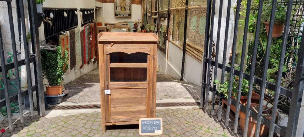 Mobiletto rustico a vetrina alta - immagine 7
