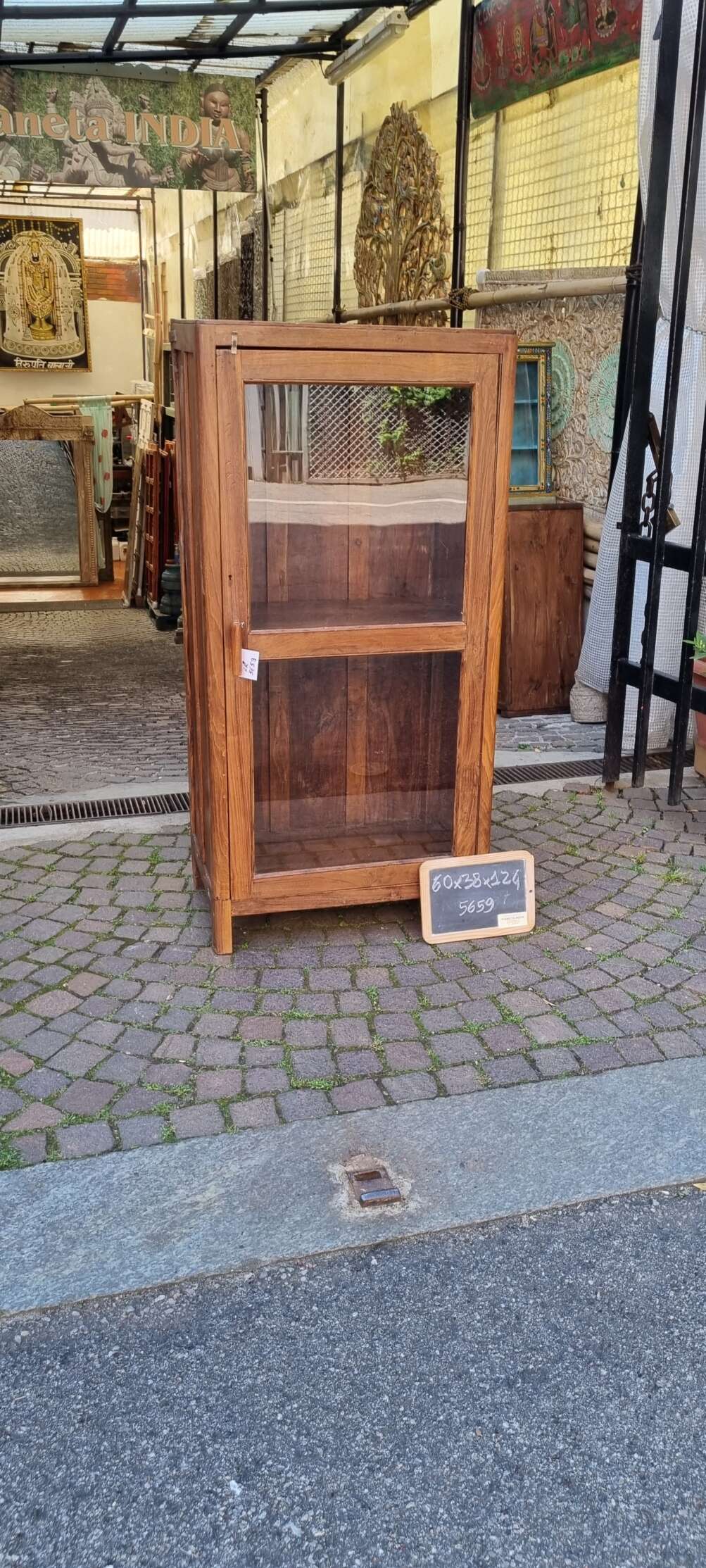 Vetrinetta in Teak Naturale