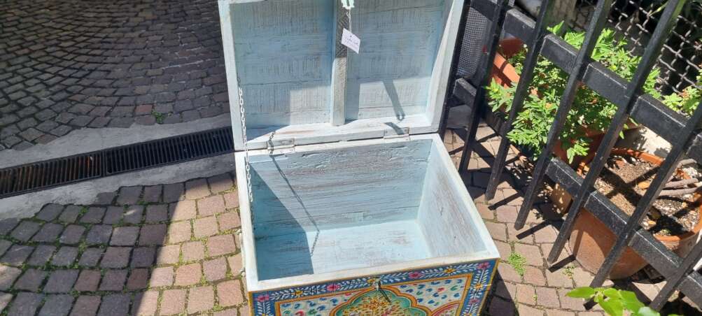 Baule Dipinto con Motivi Floreali - immagine 13