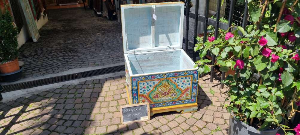 Baule Dipinto con Motivi Floreali - immagine 9