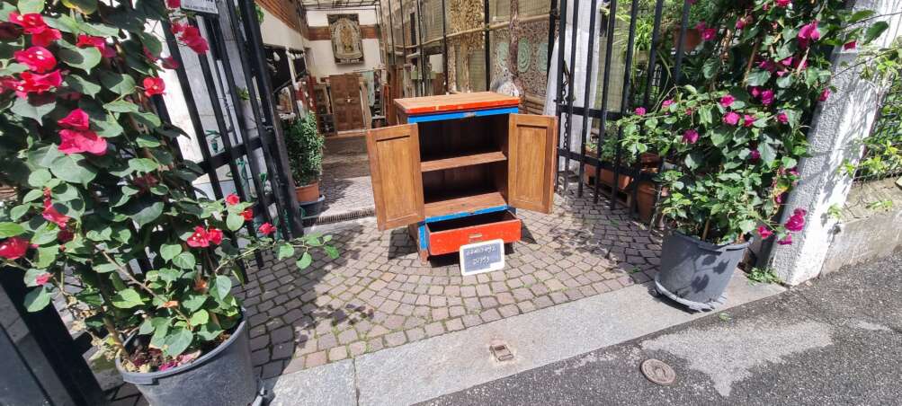 Credenza mobiletto  bicolore vintage - immagine 12