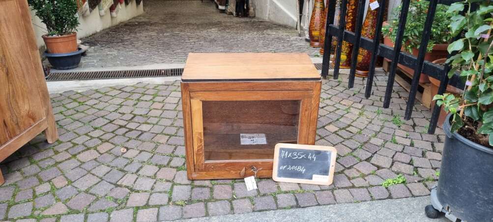 Vetrinetta cubica in teak - immagine 6