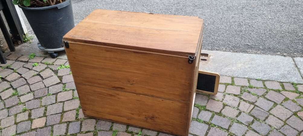 Vetrinetta cubica in teak - immagine 12