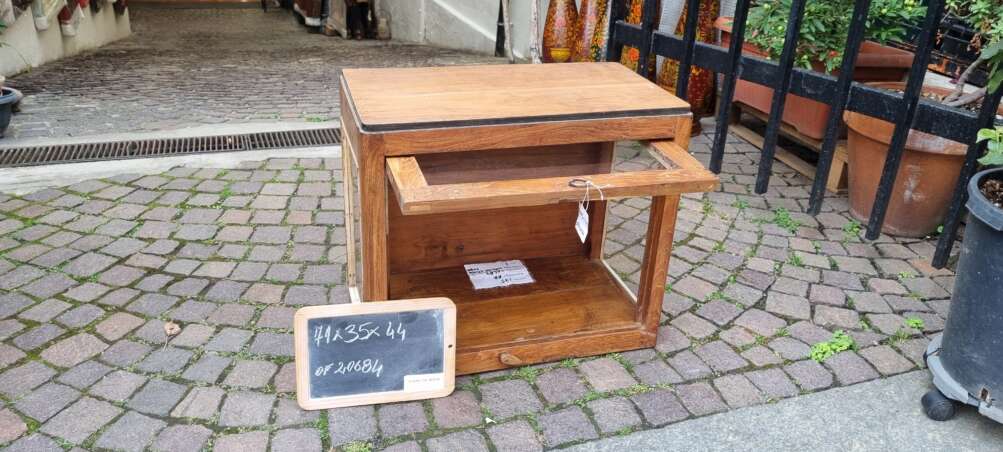 Vetrinetta cubica in teak - immagine 11