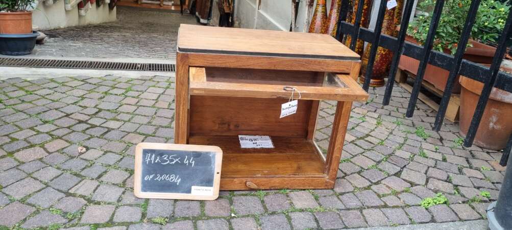Vetrinetta cubica in teak - immagine 10