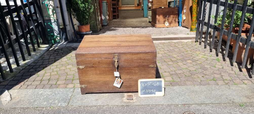 Baule rustico in teak - immagine 6