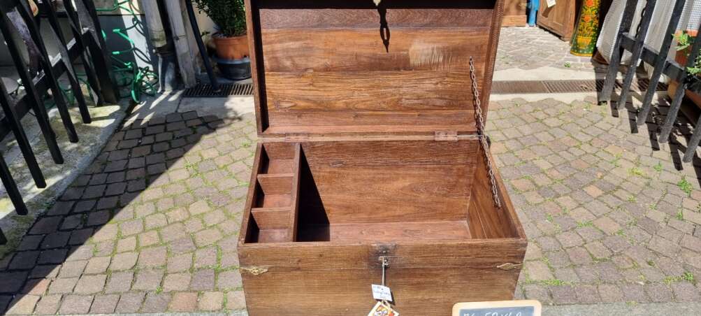 Baule rustico in teak - immagine 14