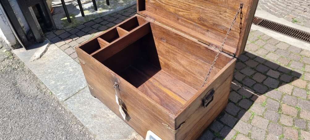 Baule rustico in teak - immagine 12