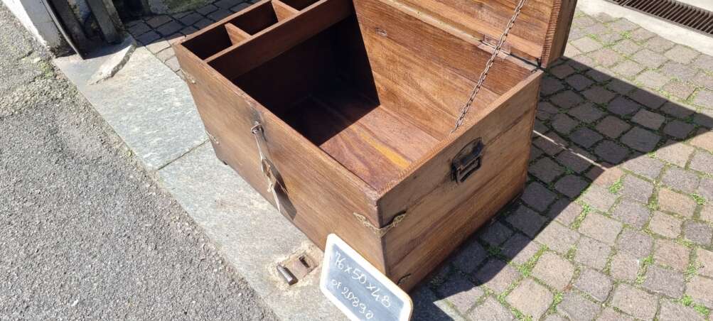 Baule rustico in teak - immagine 11