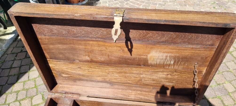 Baule rustico in teak - immagine 16