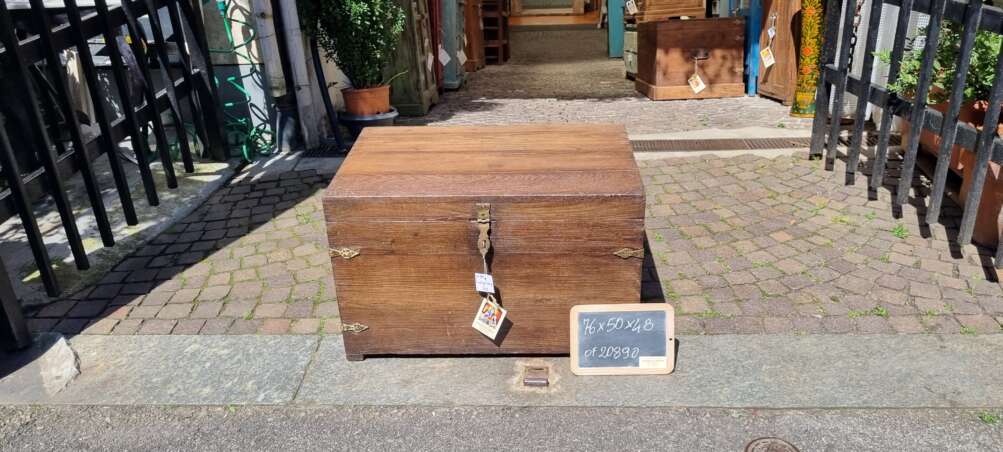 Baule rustico in teak - immagine 5