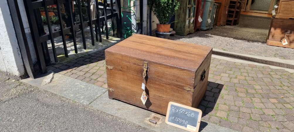 Baule rustico in teak - immagine 4