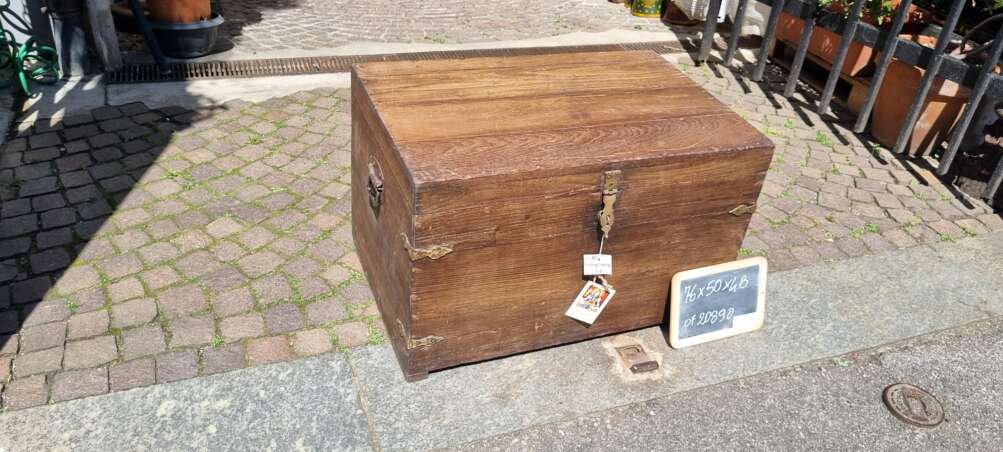 Baule rustico in teak - immagine 9