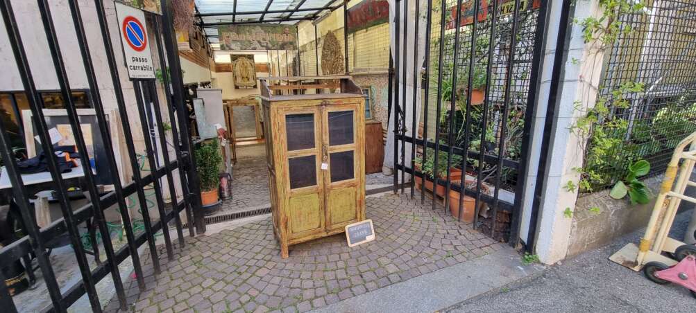 Vetrinetta vintage con finitura verde - immagine 15