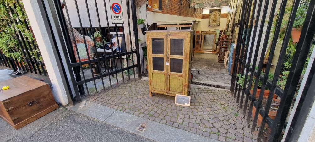 Vetrinetta vintage con finitura verde - immagine 12
