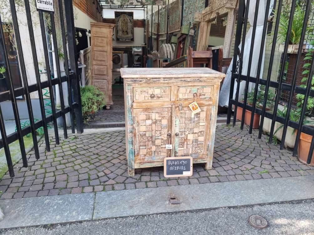 Credenza patchwork intarsiata