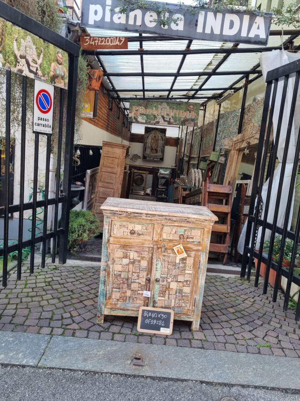 Credenza patchwork intarsiata - immagine 11