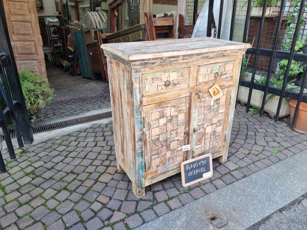 Credenza patchwork intarsiata - immagine 9