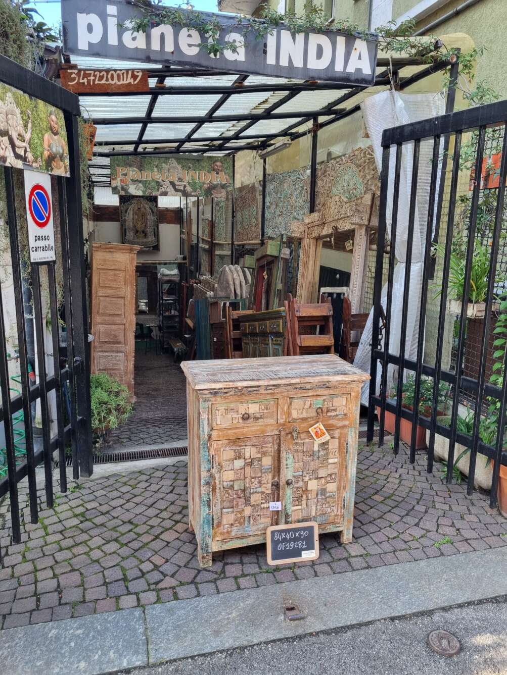 Credenza patchwork intarsiata - immagine 14